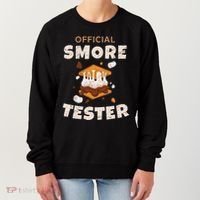 Camping Crew Official Smore Tester Marshmallows S'mores Women's Sweatshirt thumb 0
