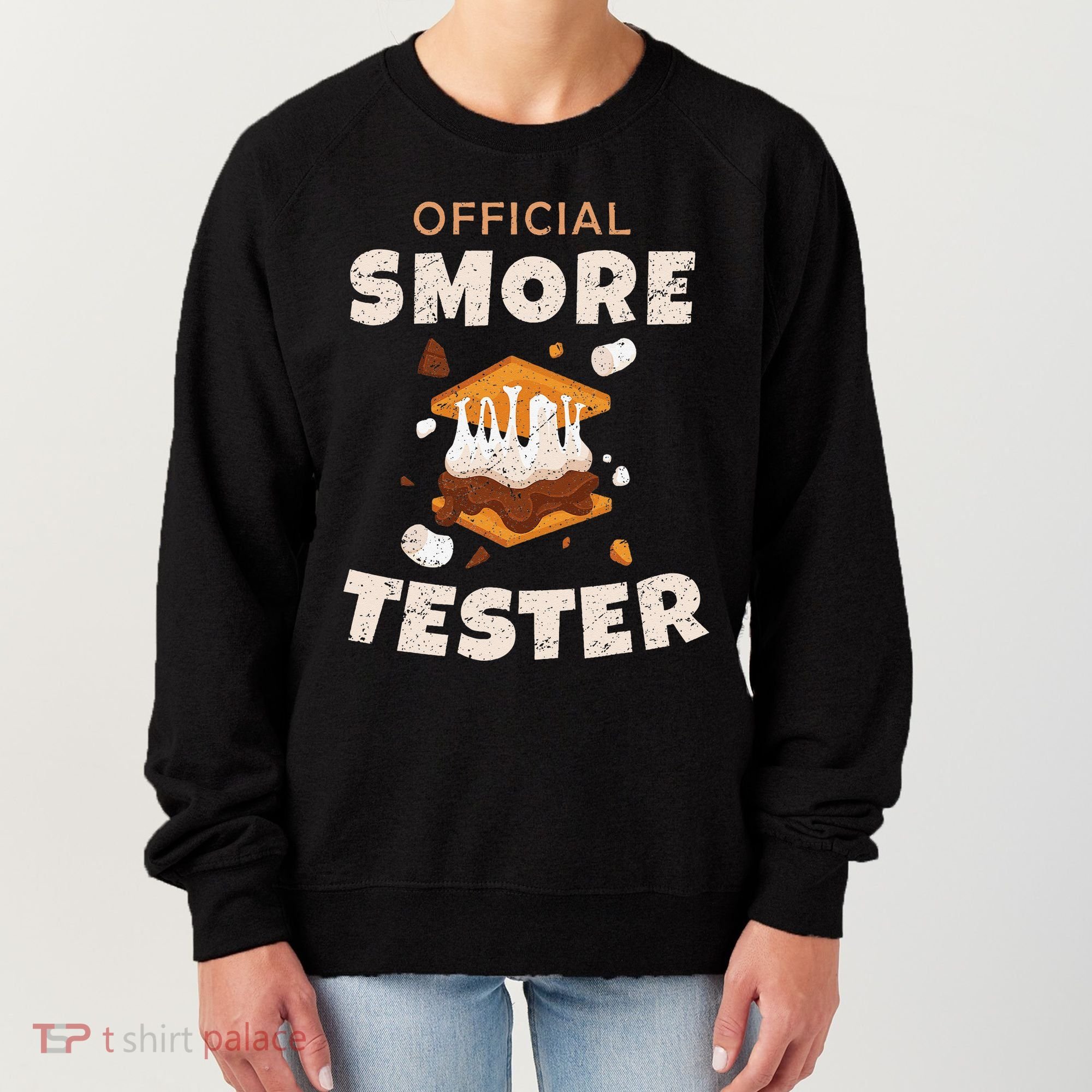 Camping Crew Official Smore Tester Marshmallows S'mores Women's Sweatshirt