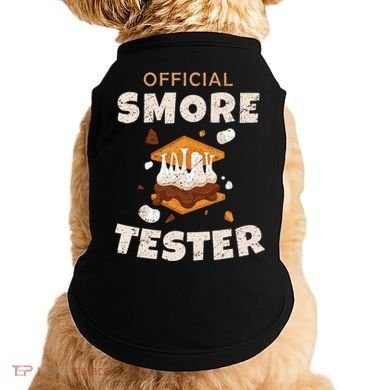 Camping Crew Official Smore Tester Marshmallows S'mores Doggie Tank