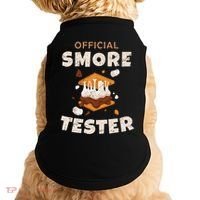Camping Crew Official Smore Tester Marshmallows S'mores Doggie Tank thumb 0