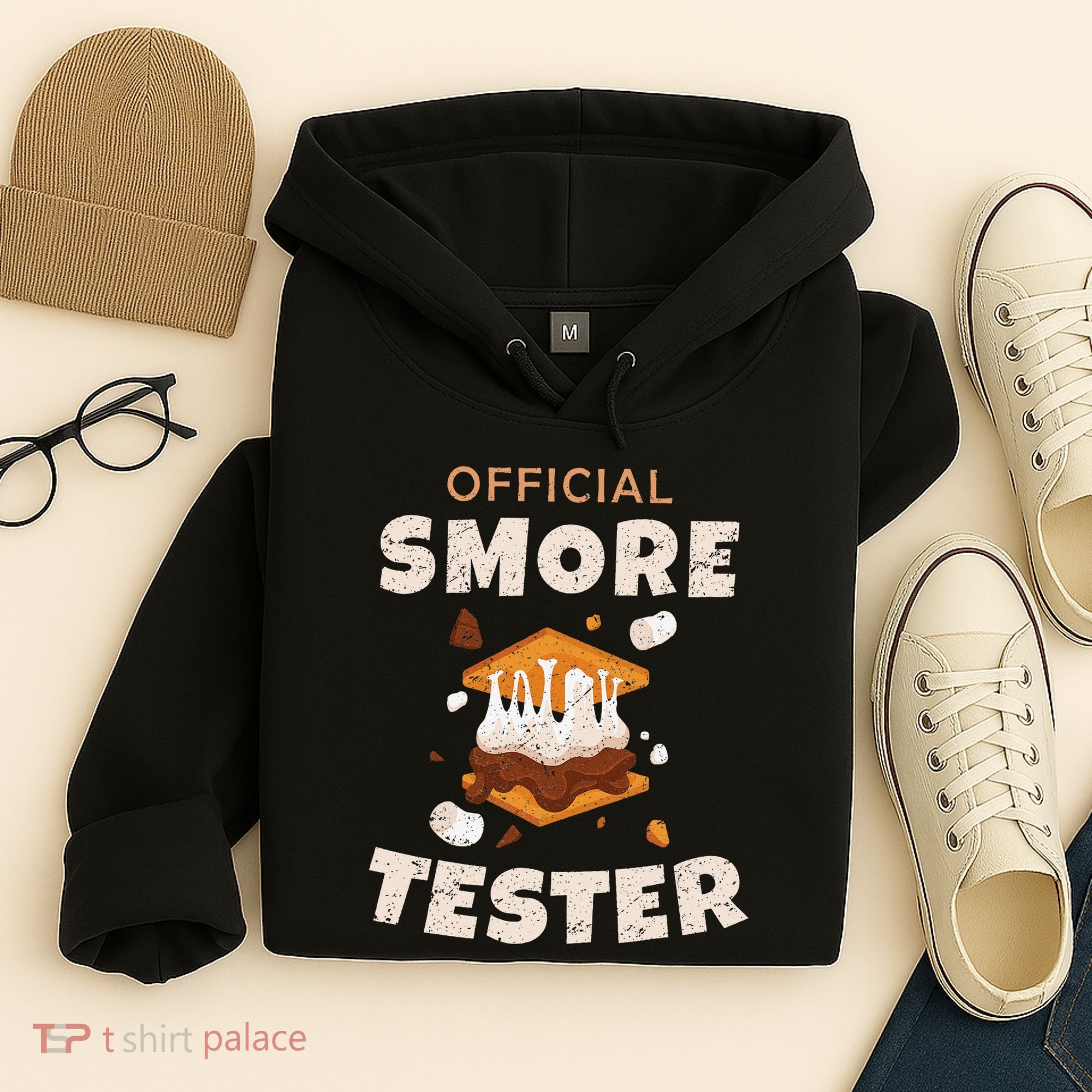 Camping Crew Official Smore Tester Marshmallows S'mores Hoodie