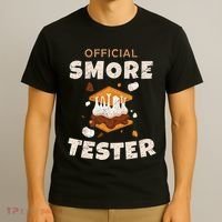 Camping Crew Official Smore Tester Marshmallows S'mores T-Shirt thumb 3