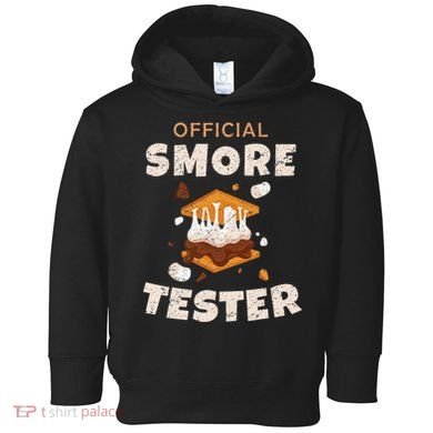 Camping Crew Official Smore Tester Marshmallows S'mores Toddler Hoodie