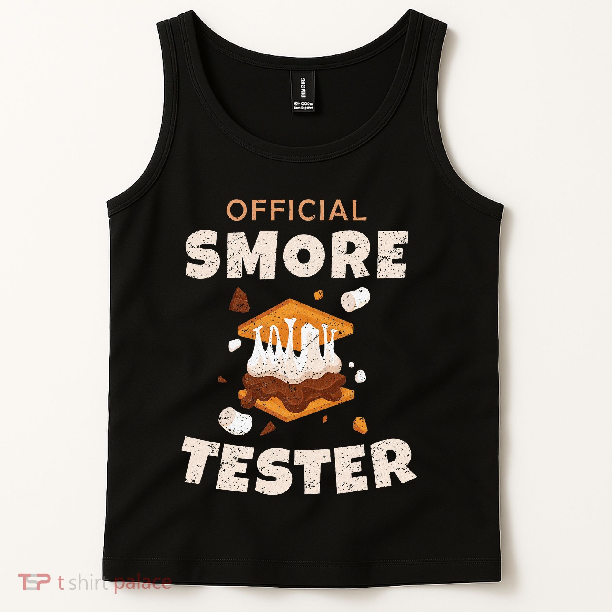Camping Crew Official Smore Tester Marshmallows S'mores Tank Top