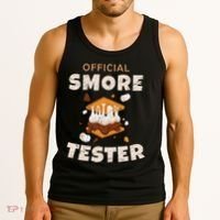 Camping Crew Official Smore Tester Marshmallows S'mores Tank Top thumb 3