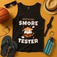 Camping Crew Official Smore Tester Marshmallows S'mores Tank Top thumb 4