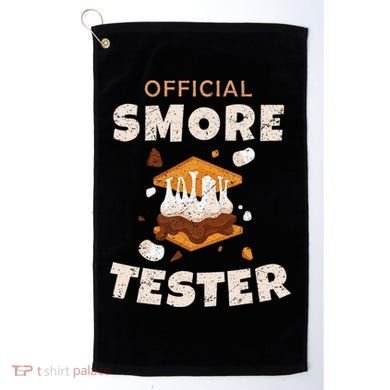 Camping Crew Official Smore Tester Marshmallows S'mores Golf Towel