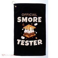 Camping Crew Official Smore Tester Marshmallows S'mores Golf Towel thumb 0