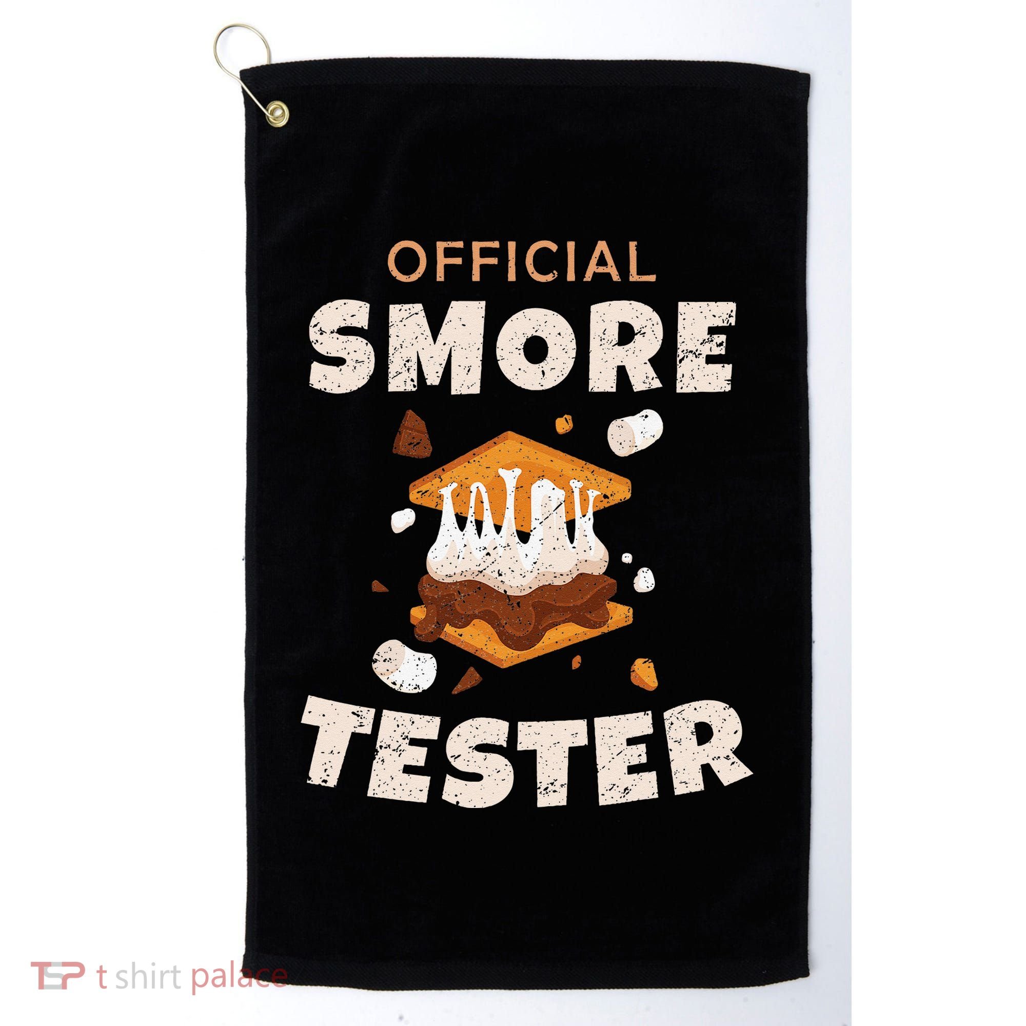 Camping Crew Official Smore Tester Marshmallows S'mores Golf Towel
