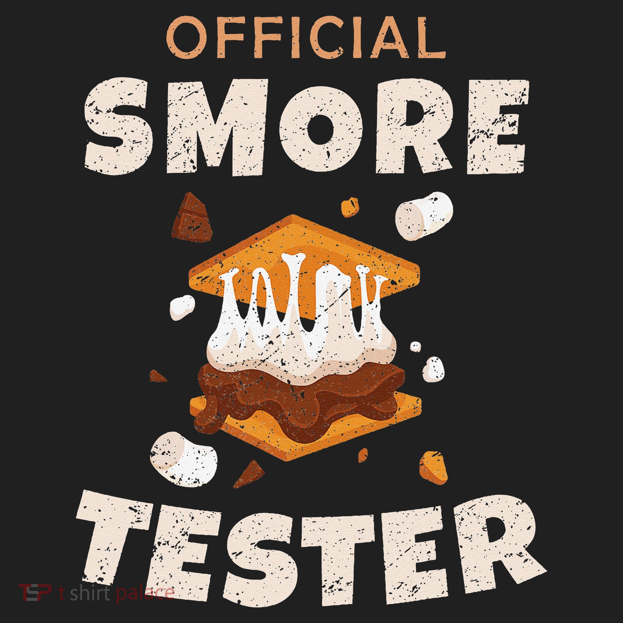 Camping Crew Official Smore Tester Marshmallows S'mores Golf Towel