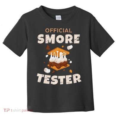 Camping Crew Official Smore Tester Marshmallows S'mores Toddler T-Shirt
