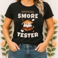 Camping Crew Official Smore Tester Marshmallows S'mores Women's T-Shirt thumb 2