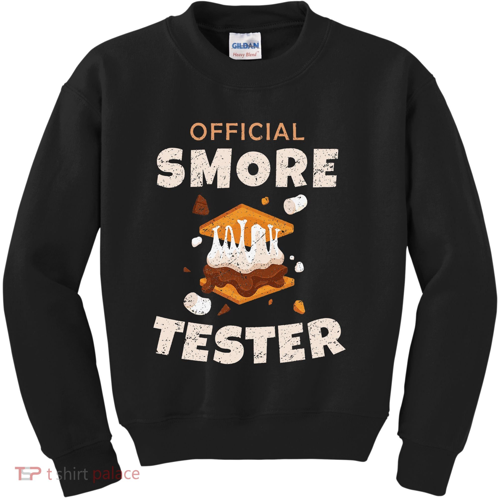 Camping Crew Official Smore Tester Marshmallows S'mores Kids Sweatshirt