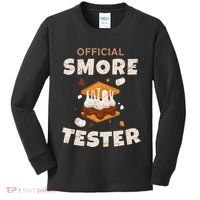 Camping Crew Official Smore Tester Marshmallows S'mores Kids Long Sleeve Shirt thumb 0