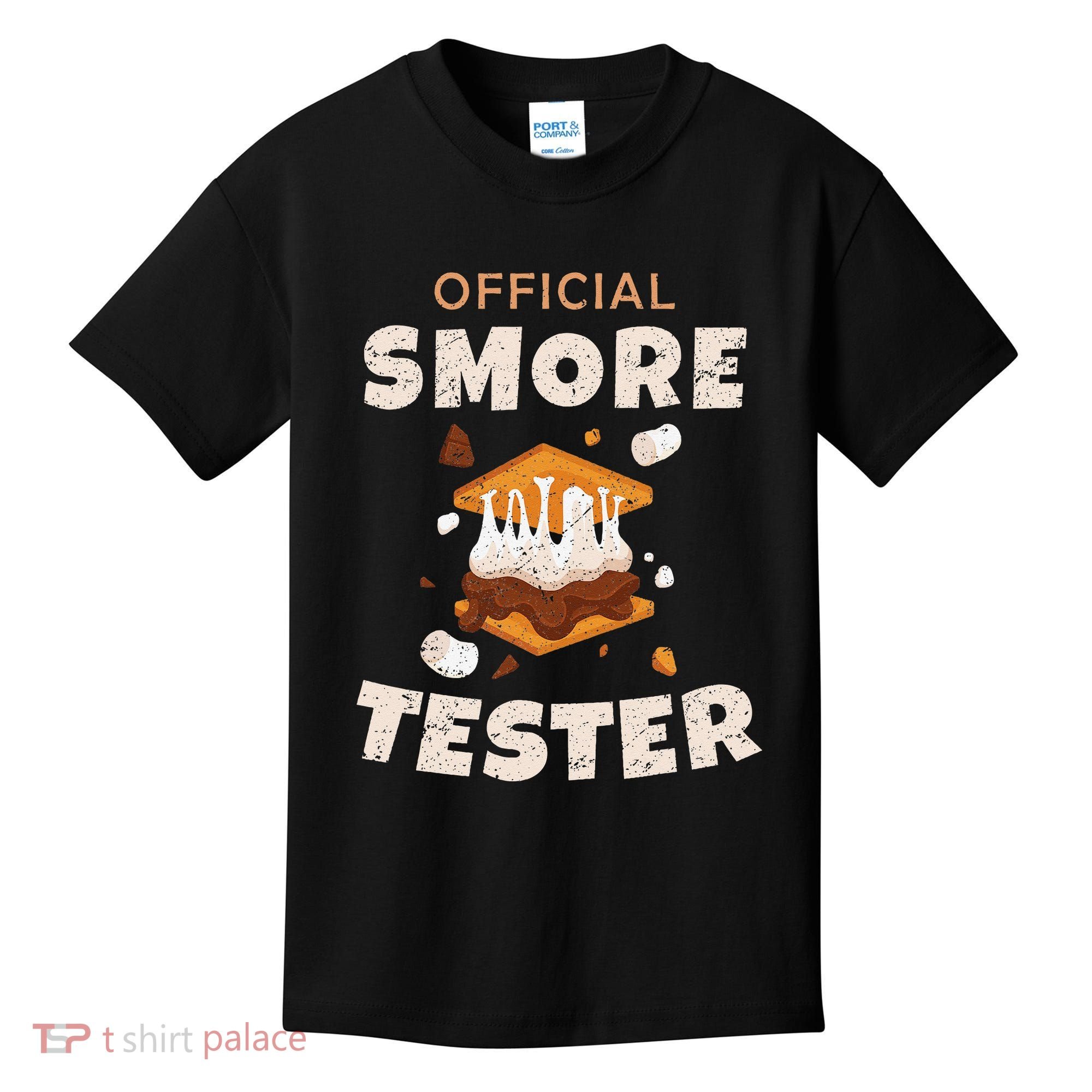 Camping Crew Official Smore Tester Marshmallows S'mores Kids T-Shirt