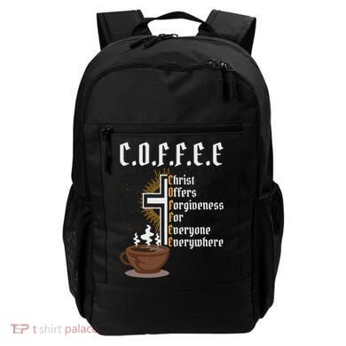 Coffee Christ Offers Forgiveness For Everyone Everywhere Backpack