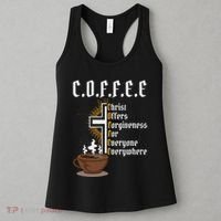 Coffee Christ Offers Forgiveness For Everyone Everywhere Women's Tank Top thumb 3