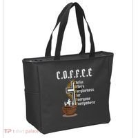 Coffee Christ Offers Forgiveness For Everyone Everywhere Tote Bag thumb 2