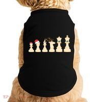 Christmas Chess Pieces Xmas Lights Santa Chess Player Doggie Tank thumb 0
