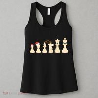 Christmas Chess Pieces Xmas Lights Santa Chess Player Women's Tank Top thumb 3