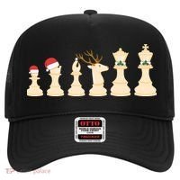 Christmas Chess Pieces Xmas Lights Santa Chess Player Hat thumb 0