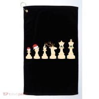 Christmas Chess Pieces Xmas Lights Santa Chess Player Golf Towel thumb 0