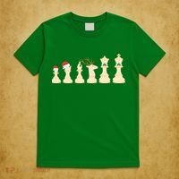 Christmas Chess Pieces Xmas Lights Santa Chess Player T-Shirt thumb 5