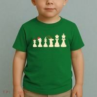 Christmas Chess Pieces Xmas Lights Santa Chess Player Toddler T-Shirt thumb 2