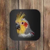 Captivating Cockatiel Portrait Coaster thumb 0