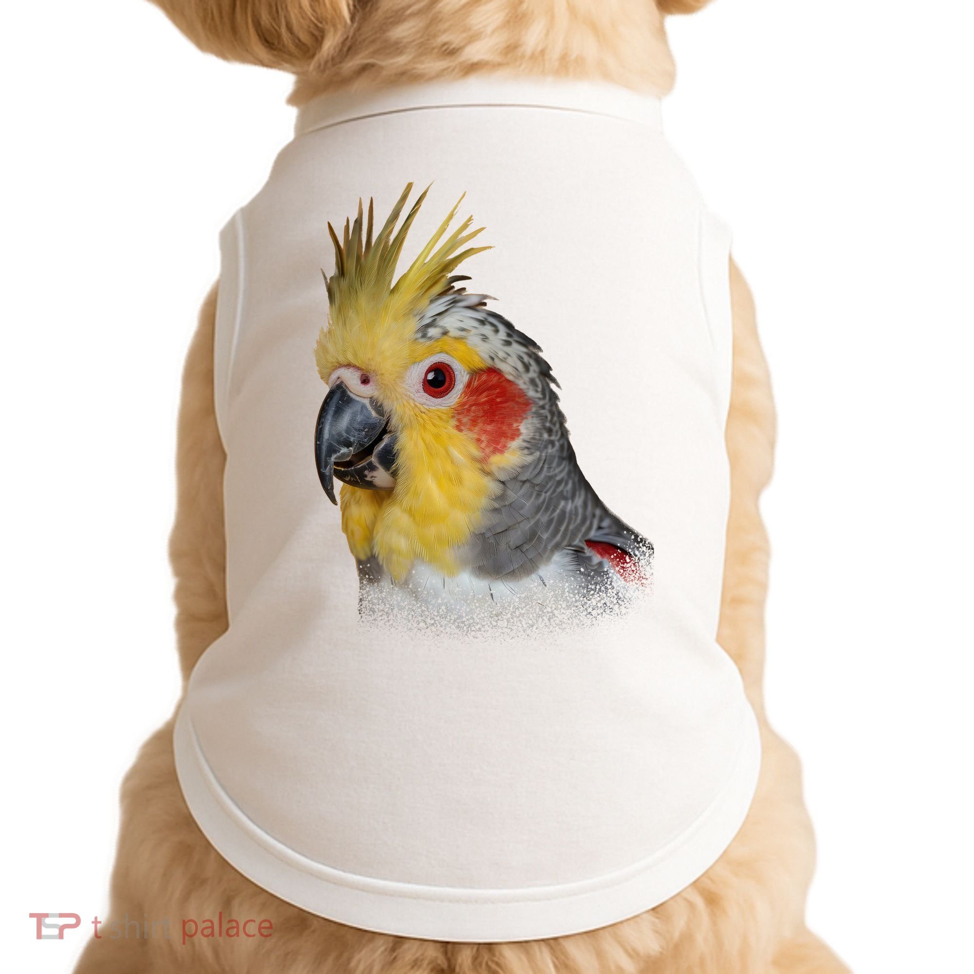 Captivating Cockatiel Portrait Doggie Tank