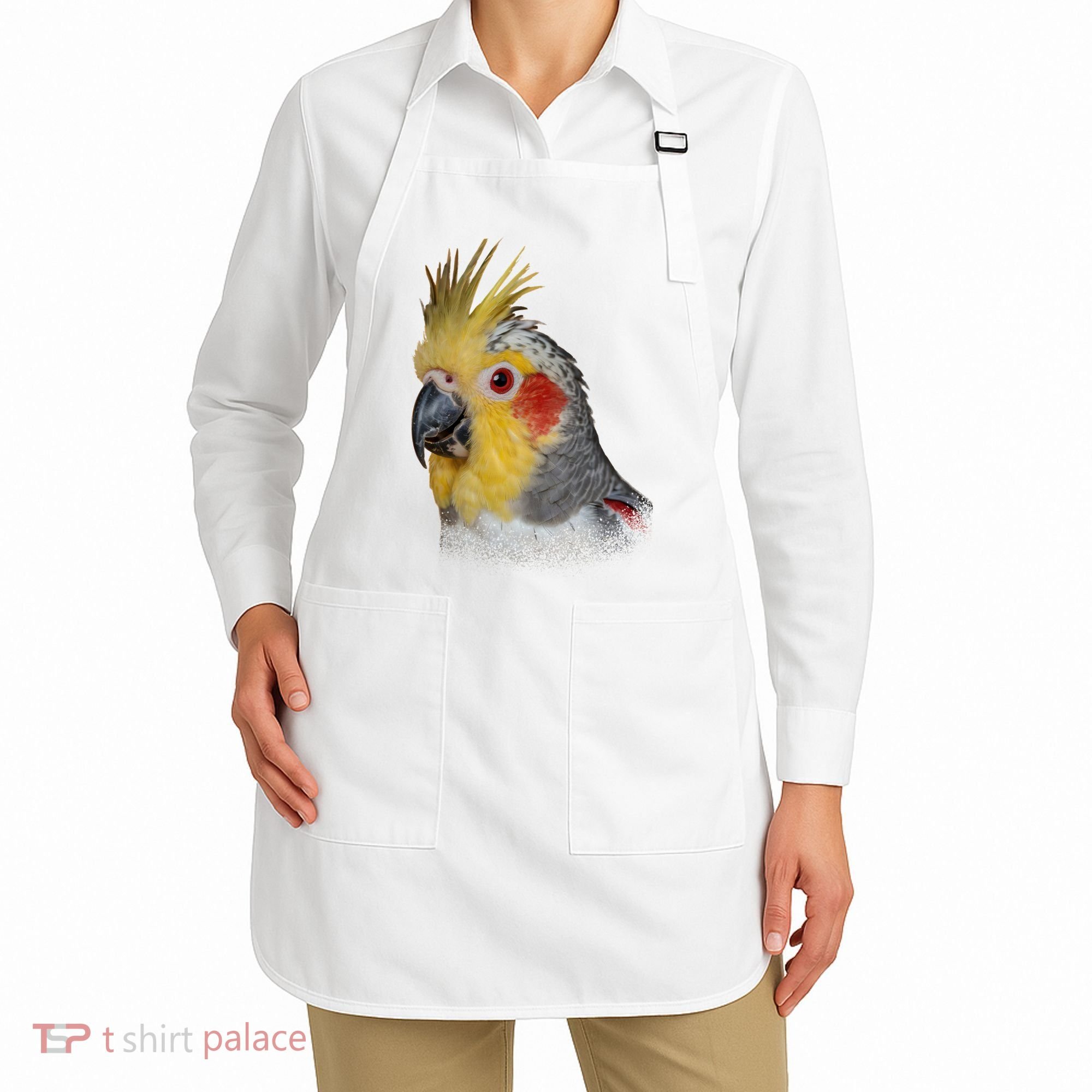 Captivating Cockatiel Portrait Apron