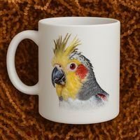 Captivating Cockatiel Portrait Coffee Mug thumb 2