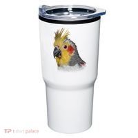 Captivating Cockatiel Portrait Tumbler thumb 0