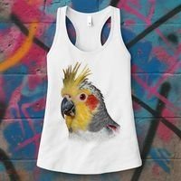 Captivating Cockatiel Portrait Women's Tank Top thumb 3
