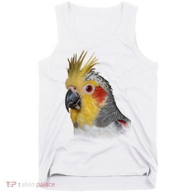 Captivating Cockatiel Portrait Tank Top