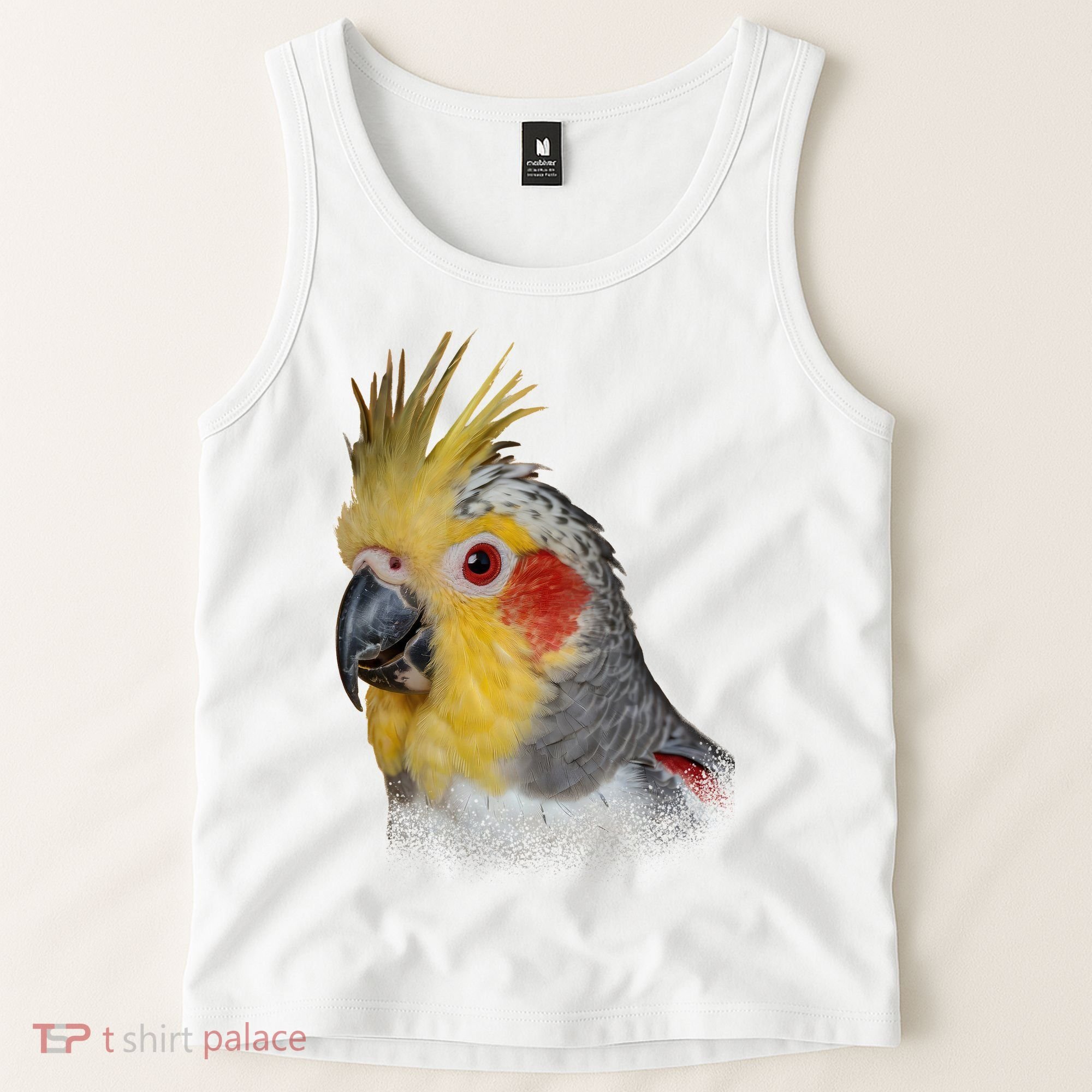 Captivating Cockatiel Portrait Tank Top