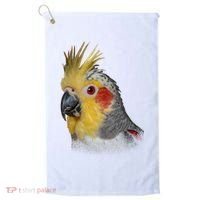 Captivating Cockatiel Portrait Golf Towel thumb 0