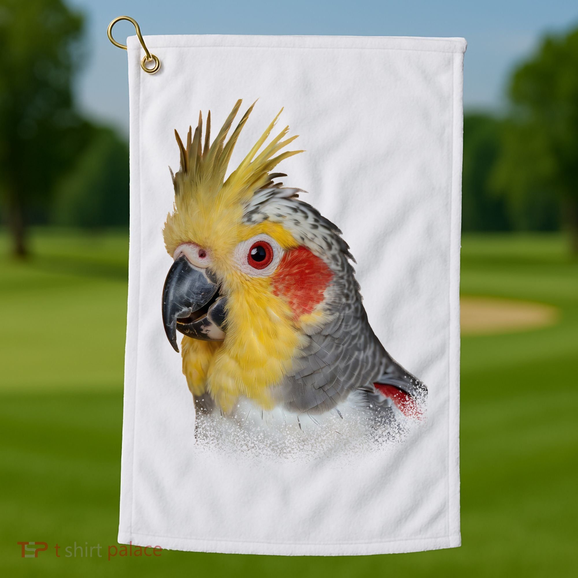 Captivating Cockatiel Portrait Golf Towel