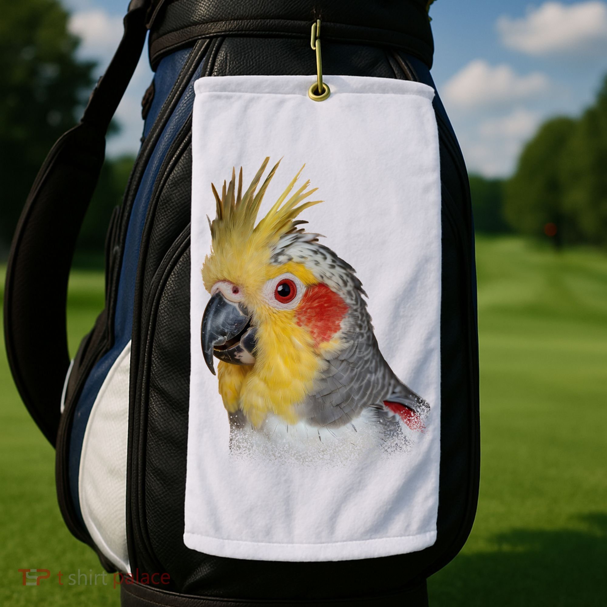 Captivating Cockatiel Portrait Golf Towel