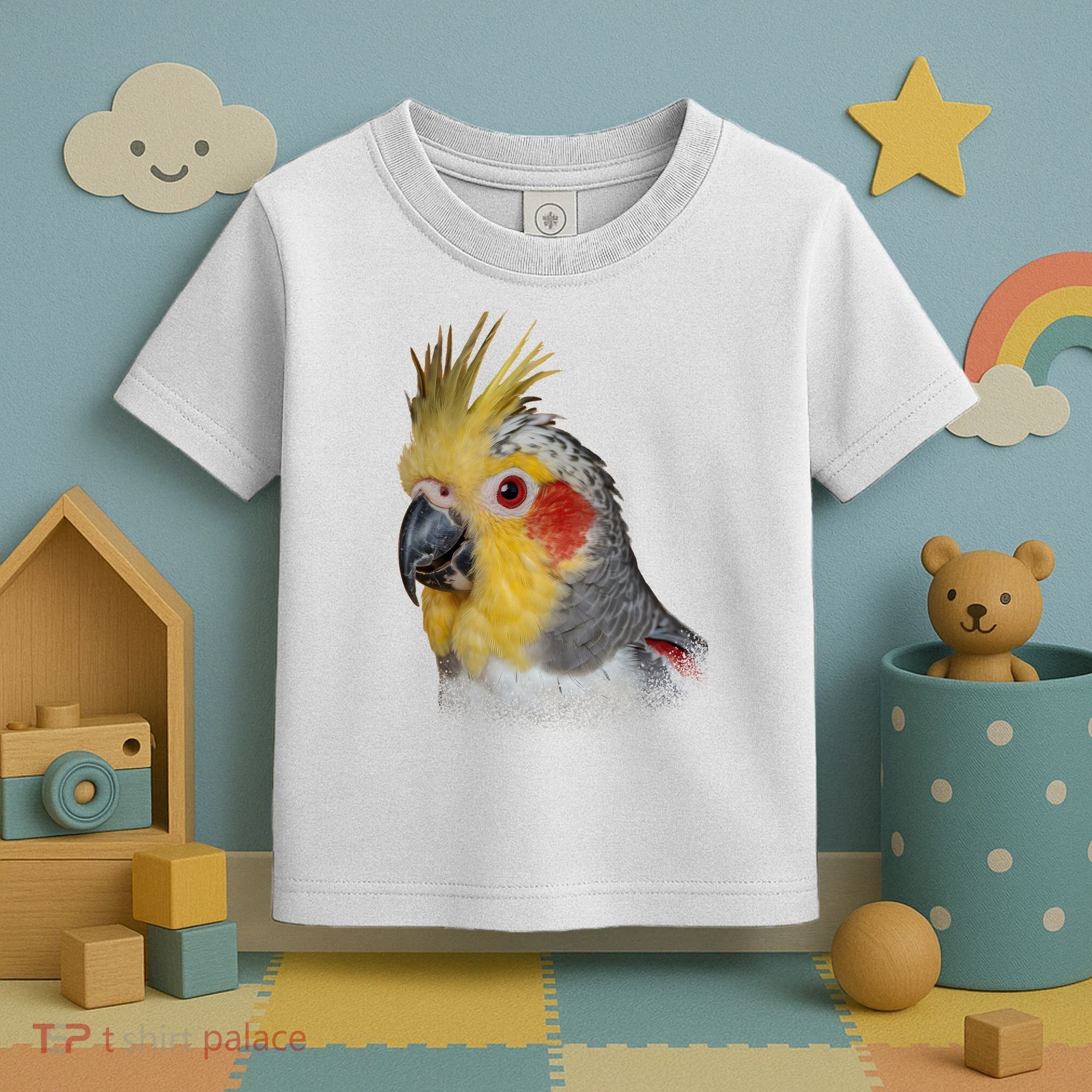Captivating Cockatiel Portrait Toddler T-Shirt