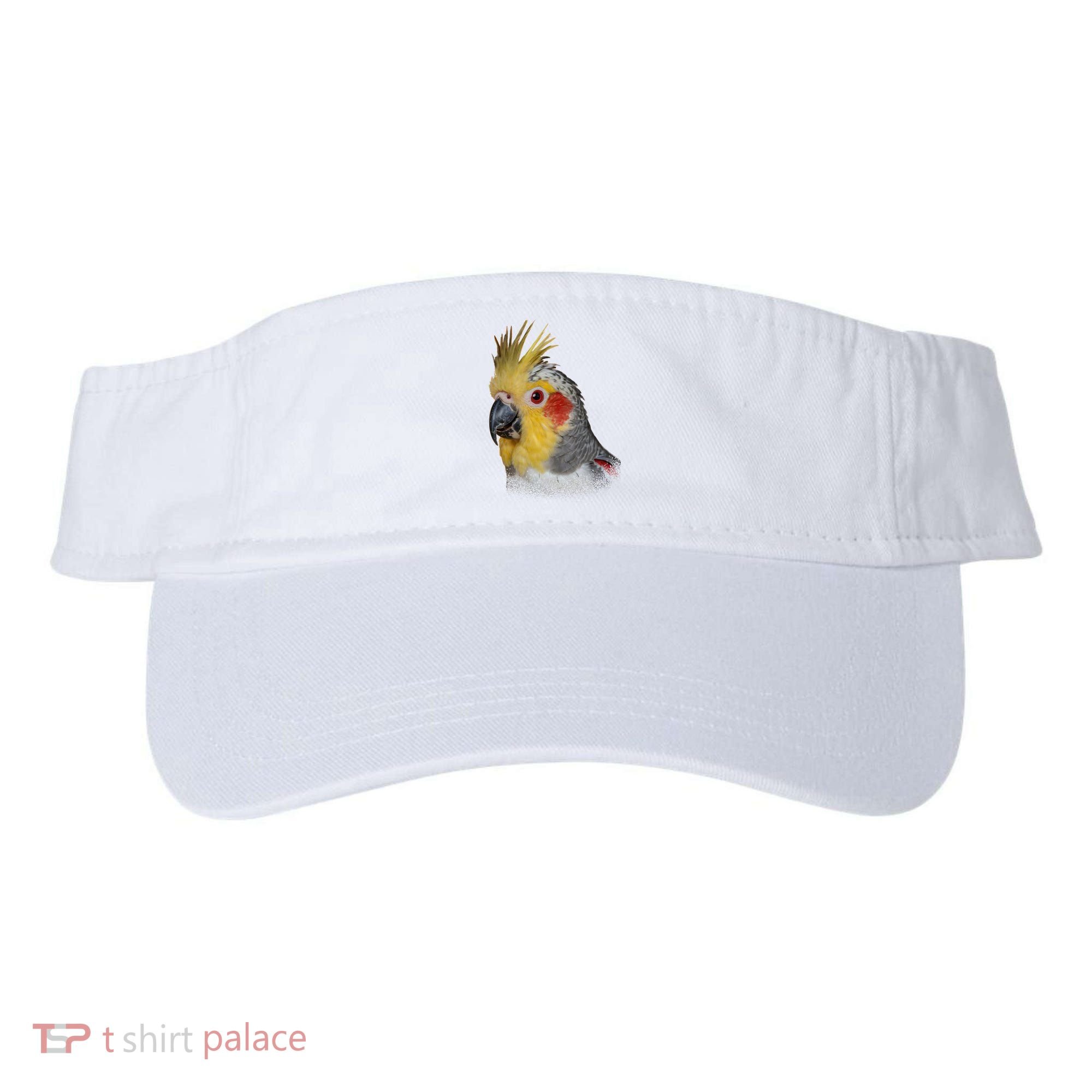 Captivating Cockatiel Portrait Visor