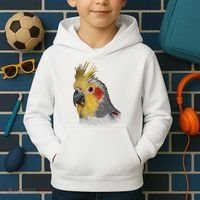 Captivating Cockatiel Portrait Kids Hoodie thumb 2