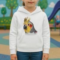 Captivating Cockatiel Portrait Kids Hoodie thumb 3