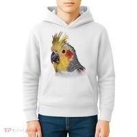 Captivating Cockatiel Portrait Kids Hoodie thumb 4