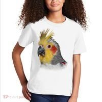 Captivating Cockatiel Portrait Kids T-Shirt thumb 2