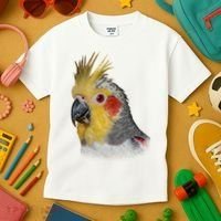 Captivating Cockatiel Portrait Kids T-Shirt thumb 3