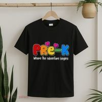 Cute Colorful Pre K Where The Adventure Begins T-Shirt thumb 2