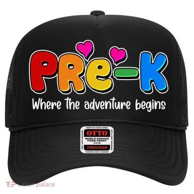 Cute Colorful Pre K Where The Adventure Begins Hat