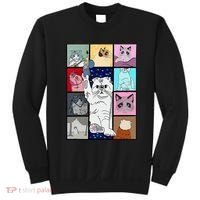Cute Cat Purring In My Lap Cause It Loves Me Cat Lover Sweatshirt thumb 0
