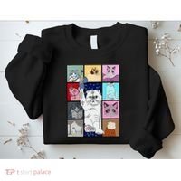 Cute Cat Purring In My Lap Cause It Loves Me Cat Lover Sweatshirt thumb 2